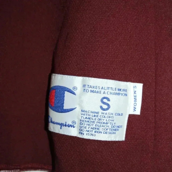 Champion Fully Reversable Women's Small Tank Top Jersey Maroon and White NWOT - Picture 3 of 16